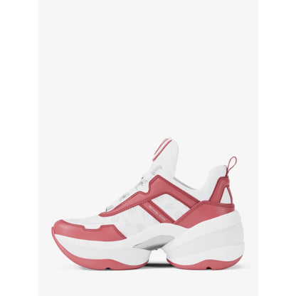 Michael Kors Olympia Logo Debossed  Trainer