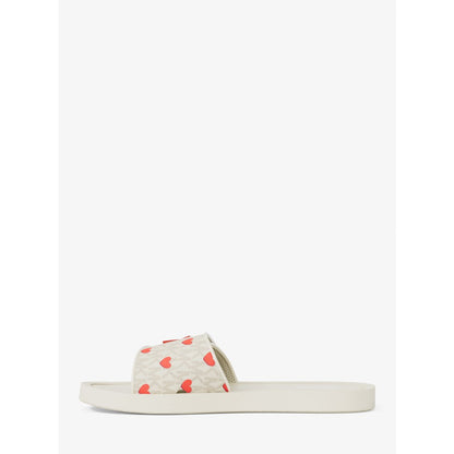 Michael Kors Palmer Printed Signature Logo Slide Sandal