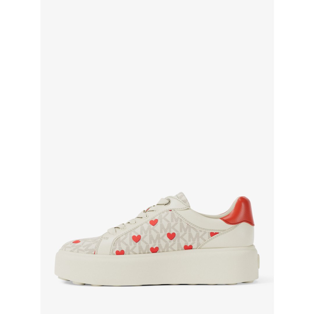 Michael Kors Romey Printed Signature Logo Platform Sneaker
