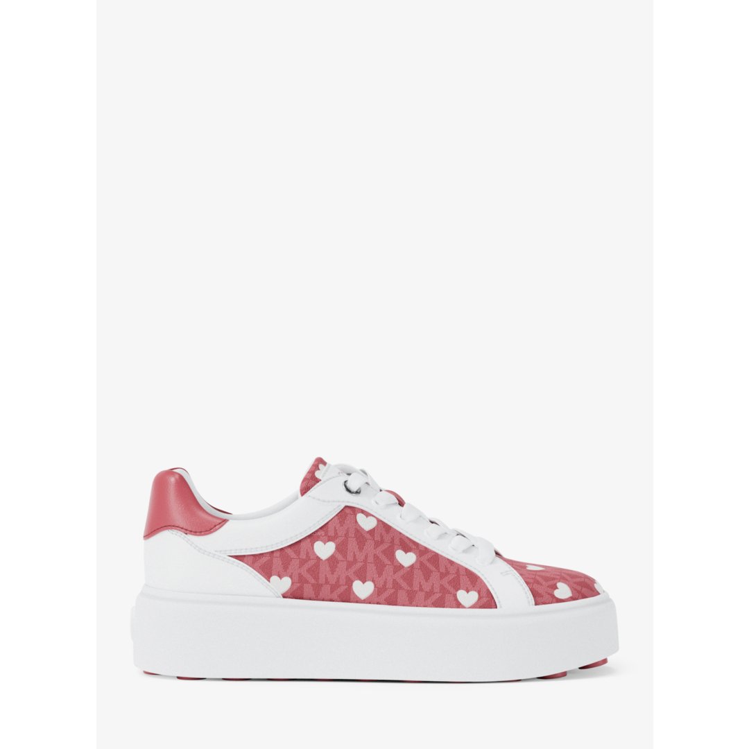 Michael Kors Romey Printed Signature Logo Platform Sneaker