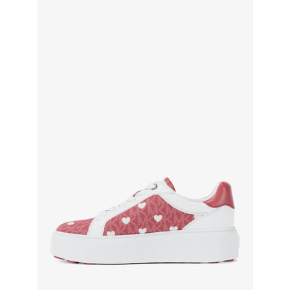Michael Kors Romey Printed Signature Logo Platform Sneaker