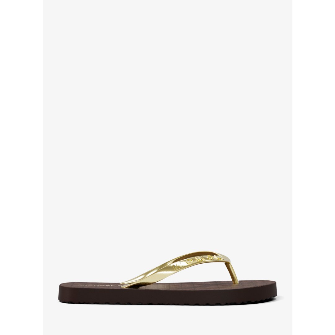Michael Kors Signature Logo Flip Flops