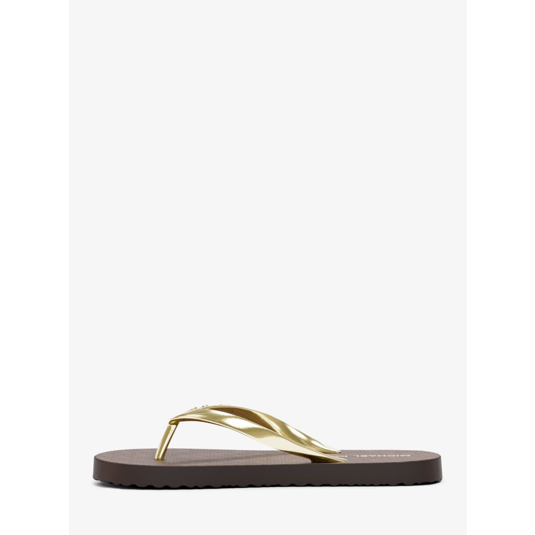 Michael Kors Signature Logo Flip Flops