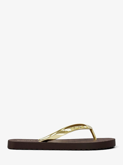 Michael Kors Signature Logo Flip Flops