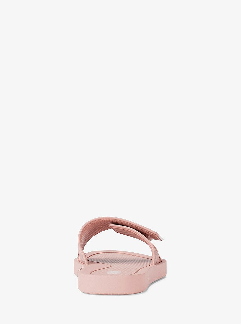 Michael Kors Palmer Signature Logo Slide Sandal POWDER BLUSH
