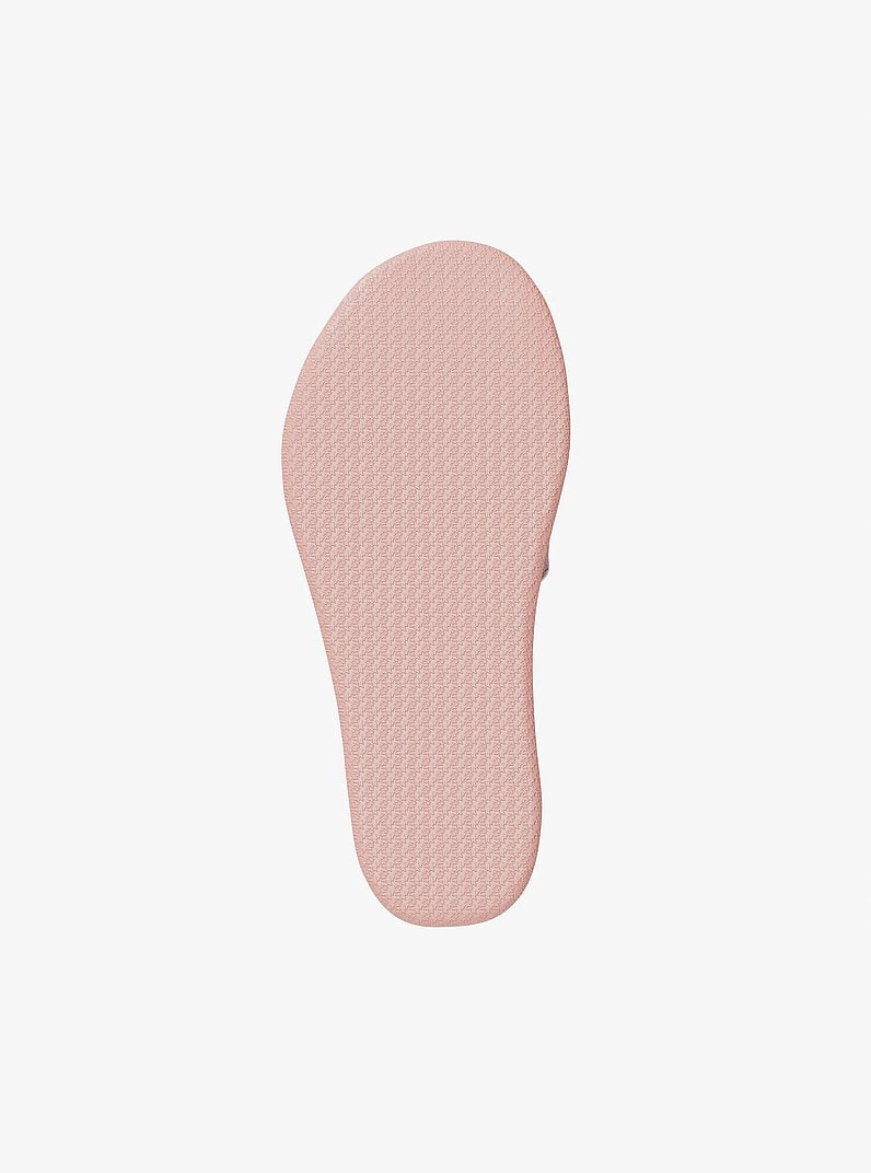 Michael Kors Palmer Signature Logo Slide Sandal POWDER BLUSH