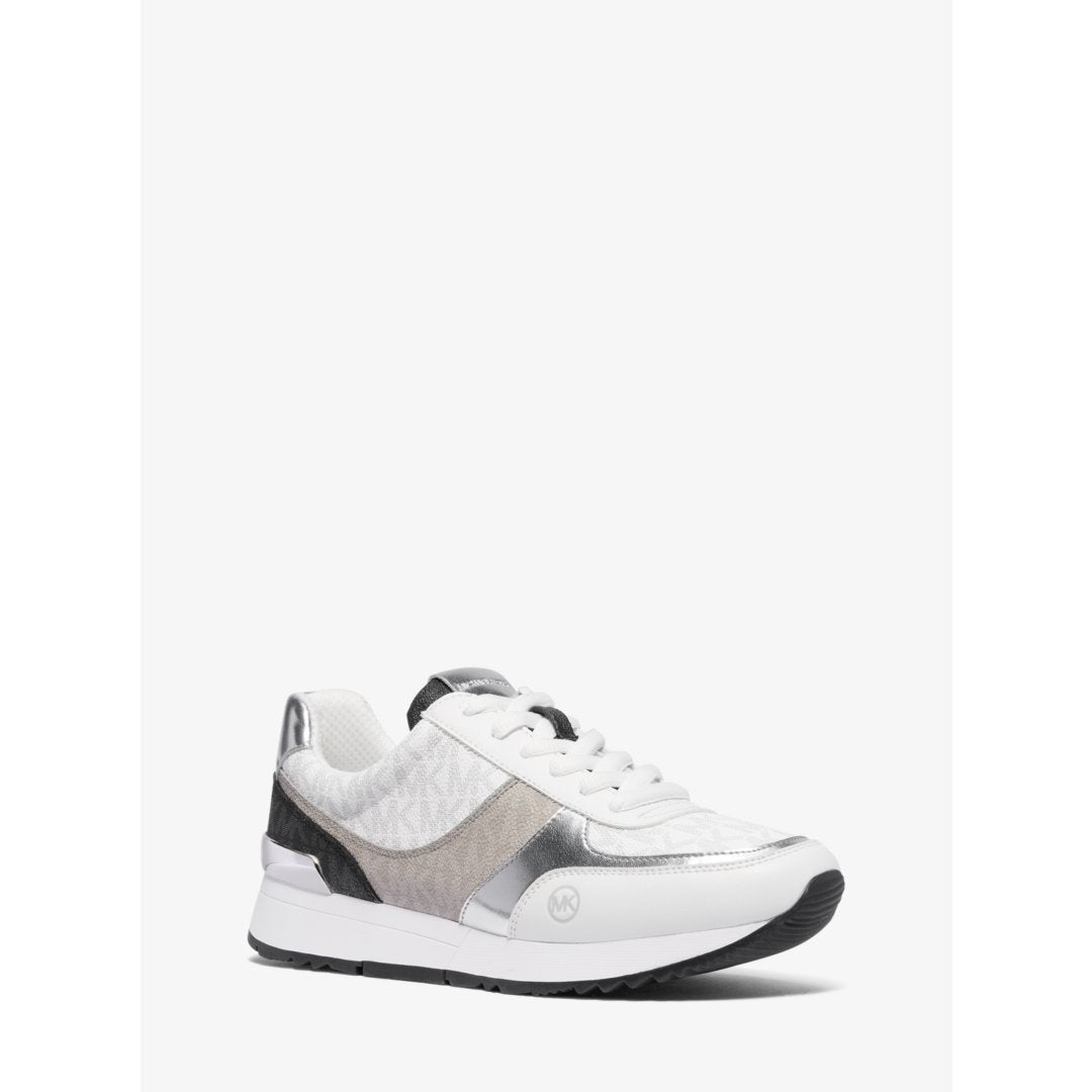 Michael Kors Andi Color-Block Signature Logo Trainer