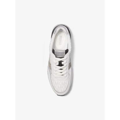 Michael Kors Andi Color-Block Signature Logo Trainer