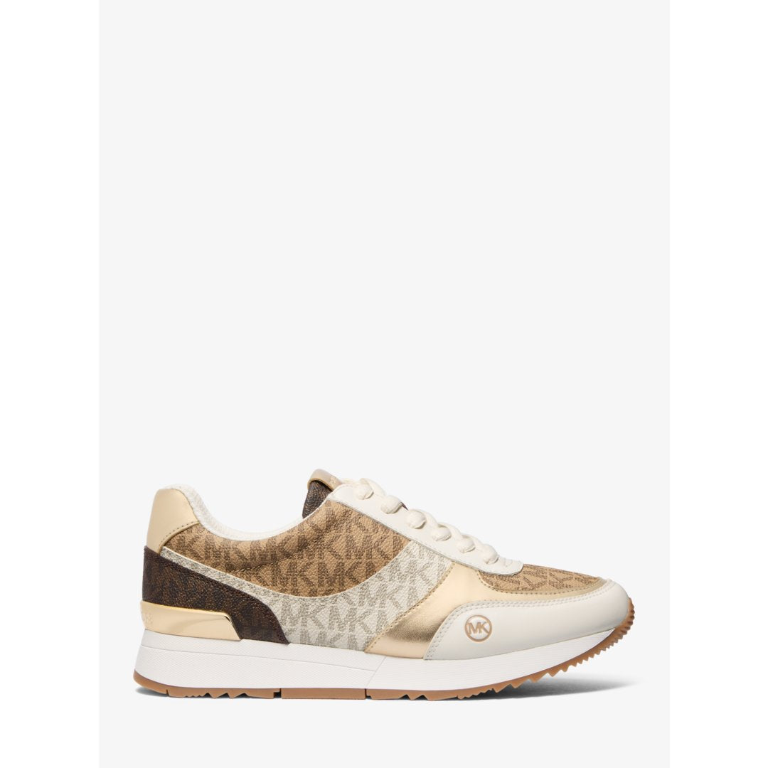 Michael Kors Andi Color-Block Signature Logo Trainer