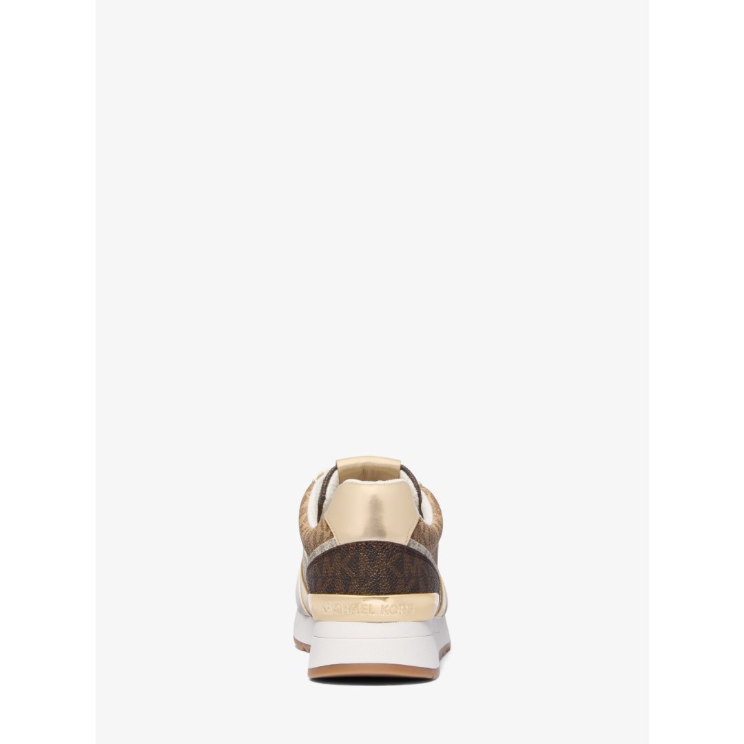 Michael Kors Andi Color-Block Signature Logo Trainer