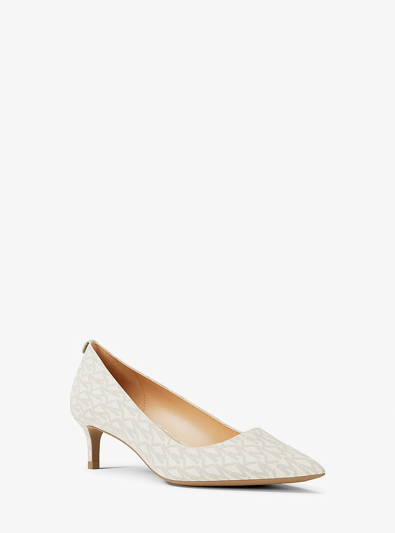 Michael Kors Alina Flex Signature Logo Kitten Heel Pump
