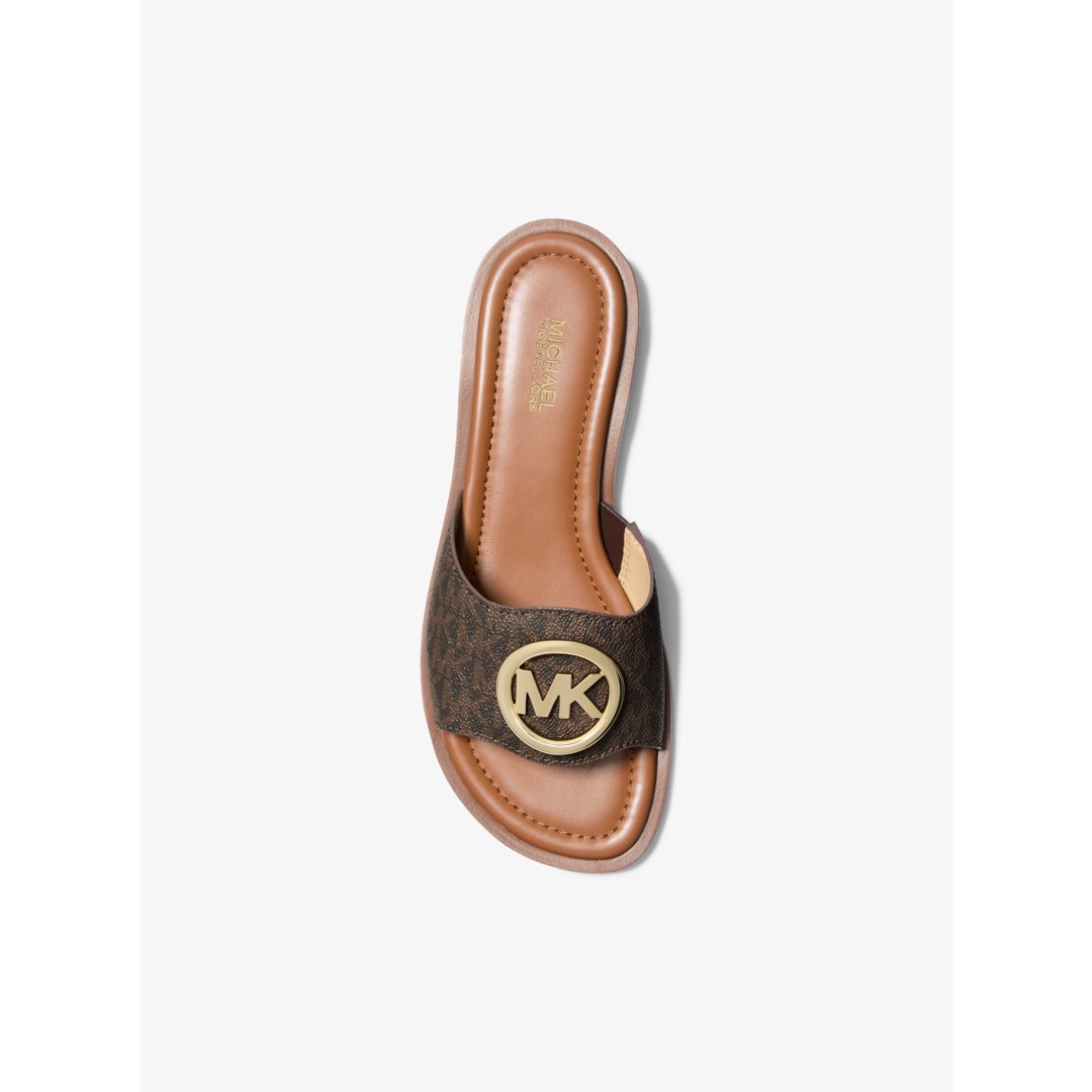 Michael Kors Hannah Signature Logo Slide Sandal