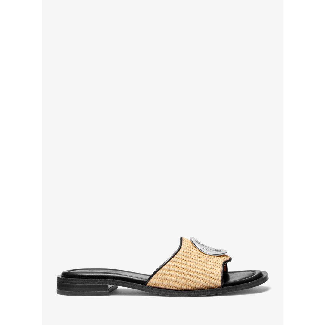 Michael Kors Hannah Straw Slide Sandal
