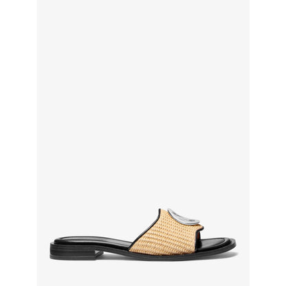 Michael Kors Hannah Straw Slide Sandal