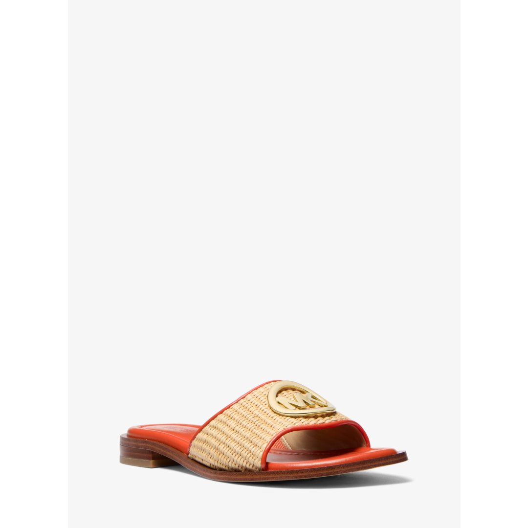 Michael Kors Hannah Straw Slide Sandal