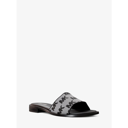 Michael Kors Hannah Logo Jacquard Slide Sandal