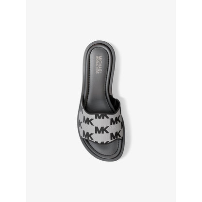 Michael Kors Hannah Logo Jacquard Slide Sandal