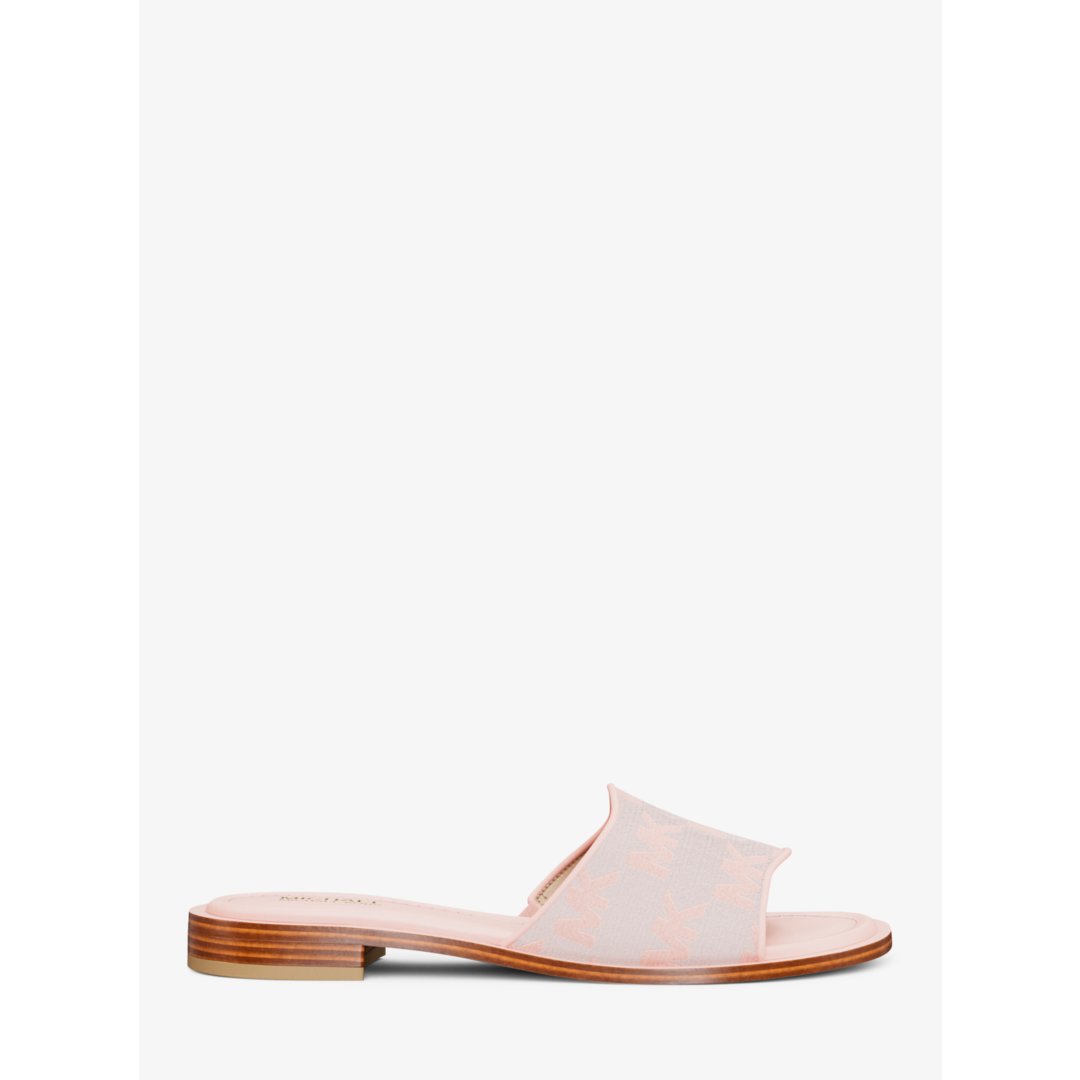 Michael Kors Hannah Logo Jacquard Slide Sandal