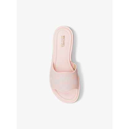 Michael Kors Hannah Logo Jacquard Slide Sandal