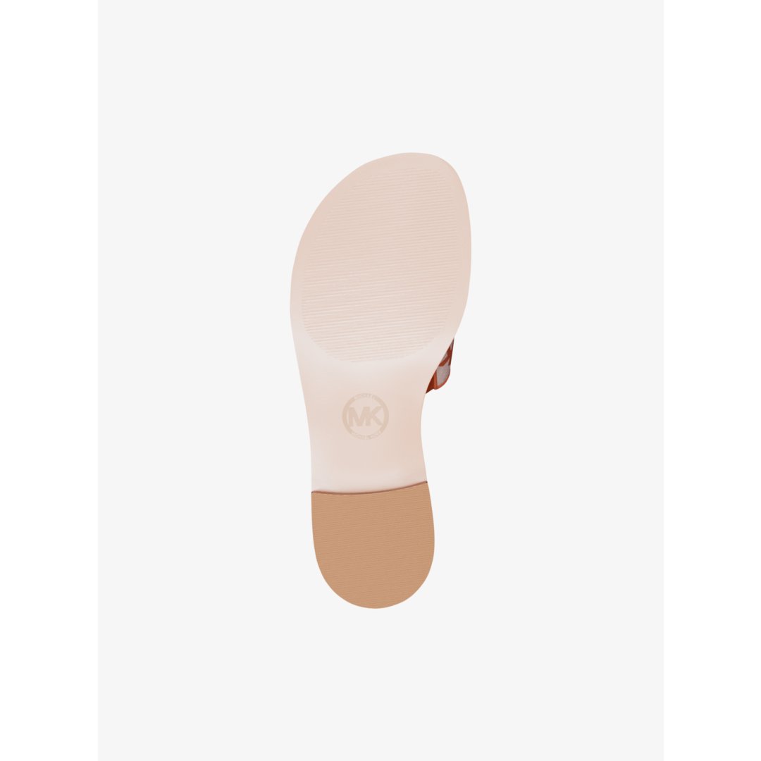 Michael Kors Hannah Logo Jacquard Slide Sandal