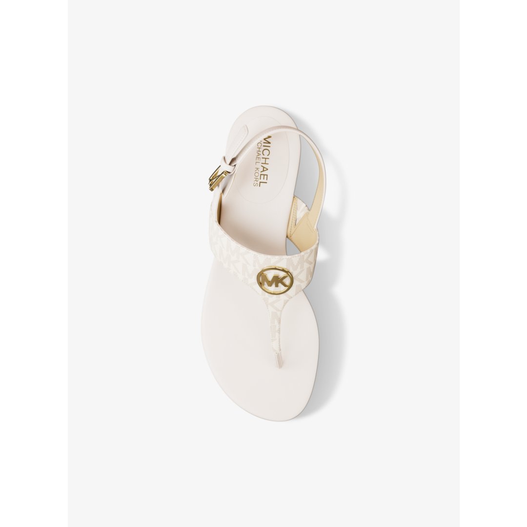 Michael Kors Hannah Signature Logo T-Strap Sandal