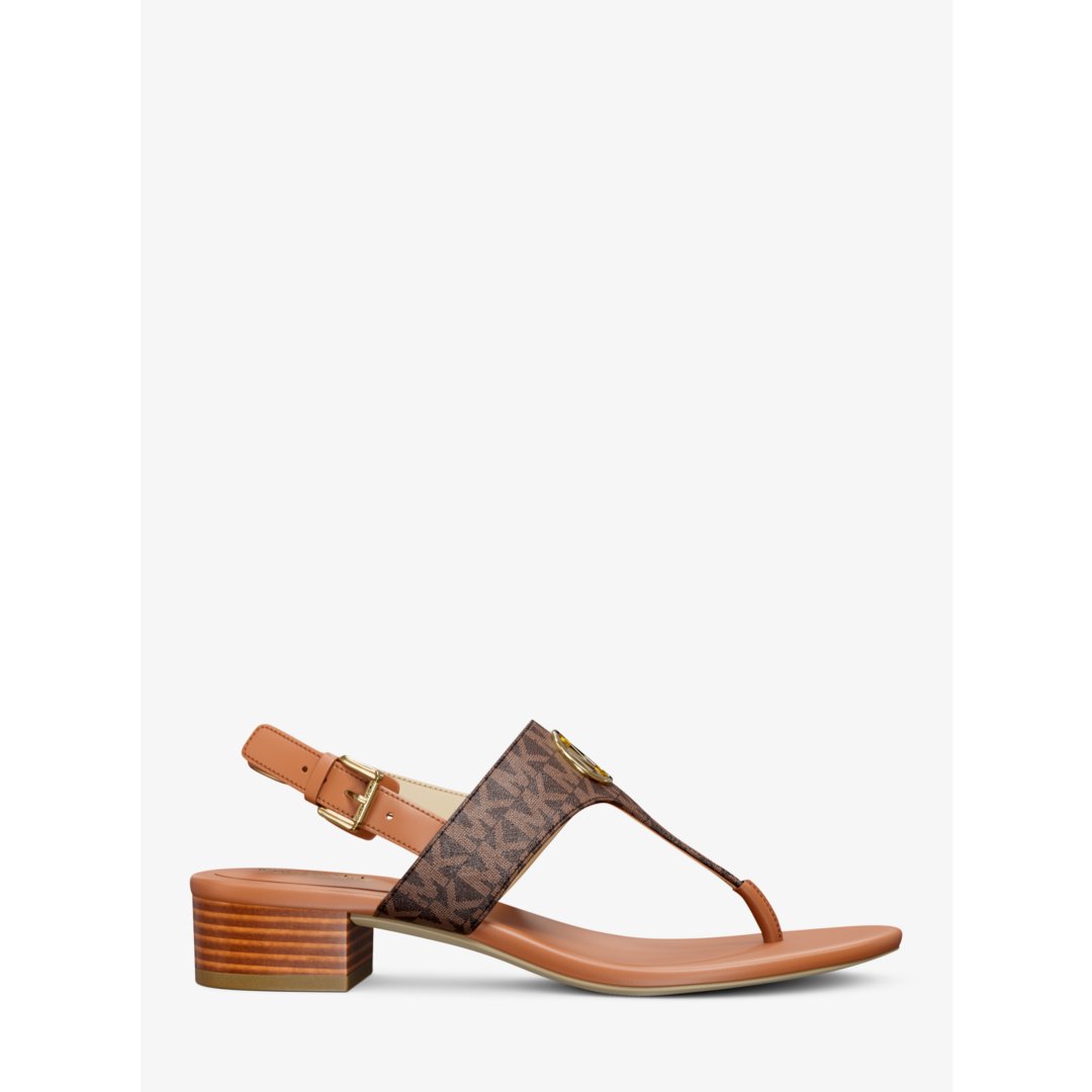 Michael Kors Hannah Signature Logo T-Strap Sandal