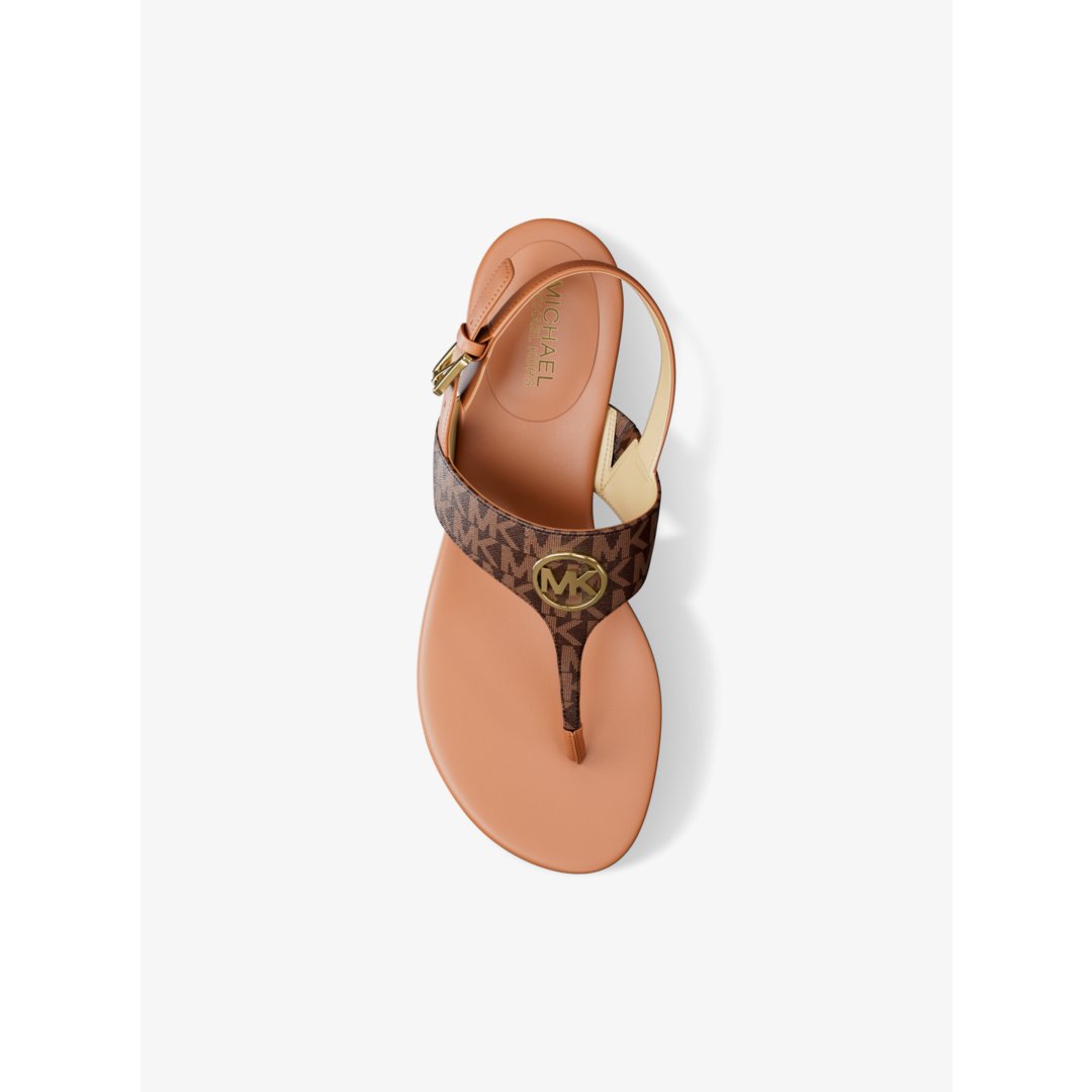 Michael Kors Hannah Signature Logo T-Strap Sandal