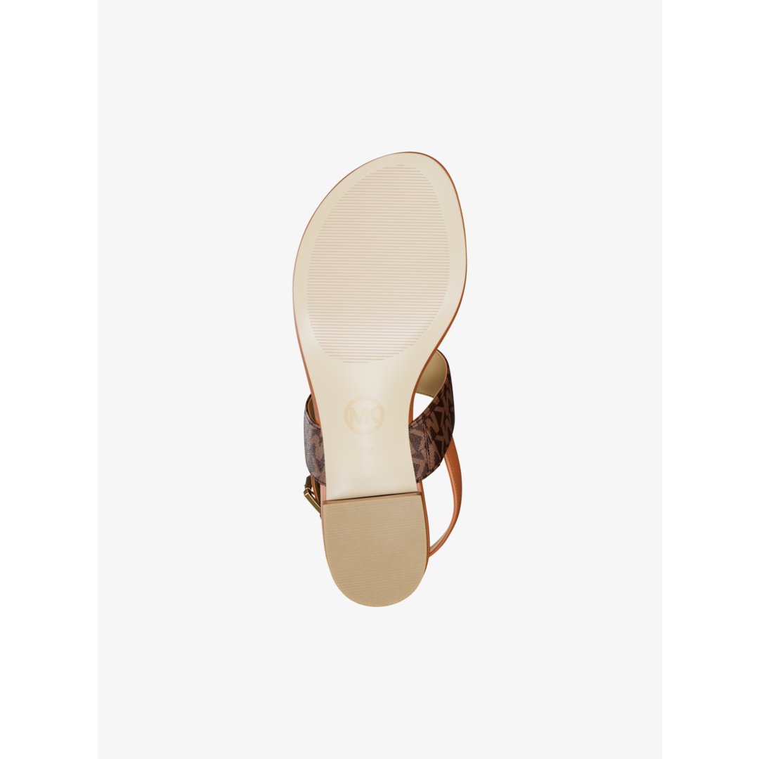 Michael Kors Hannah Signature Logo T-Strap Sandal