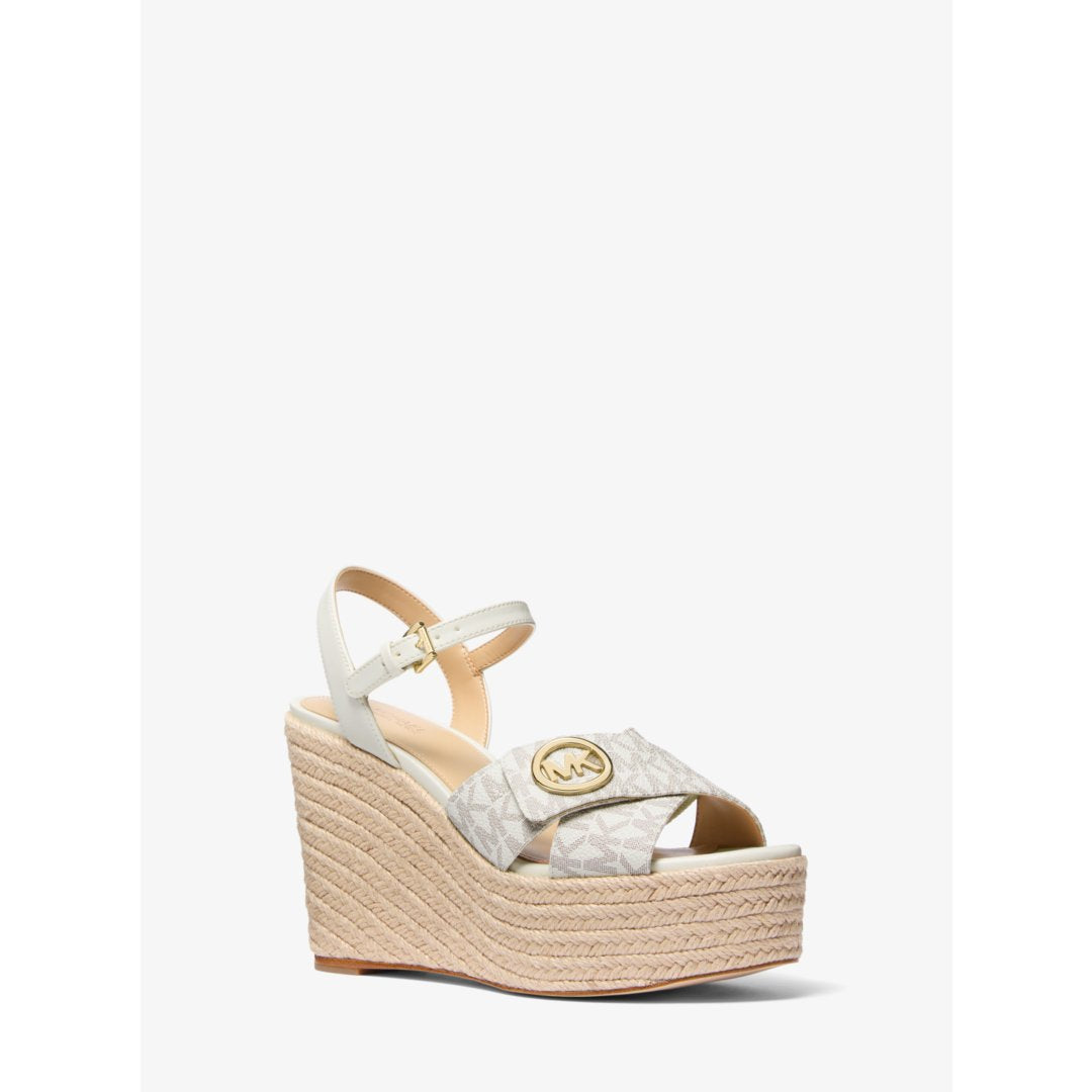Michael Kors Hannah Signature Logo Wedge Sandal