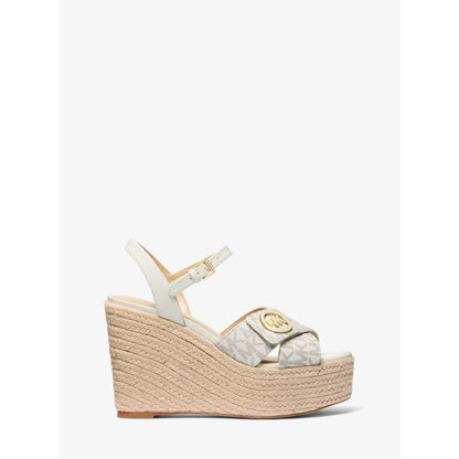 Michael Kors Hannah Signature Logo Wedge Sandal