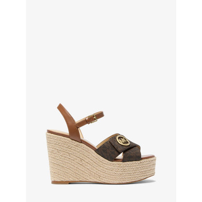 Michael Kors Hannah Signature Logo Wedge Sandal