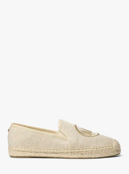 Michael Kors Hastings Metallic Canvas Espadrille
