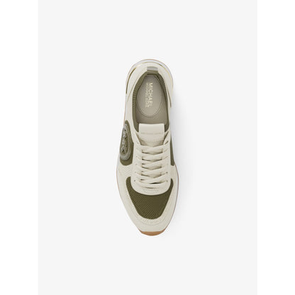 Michael Kors Jenkins Two-Tone Stretch Knit Trainer