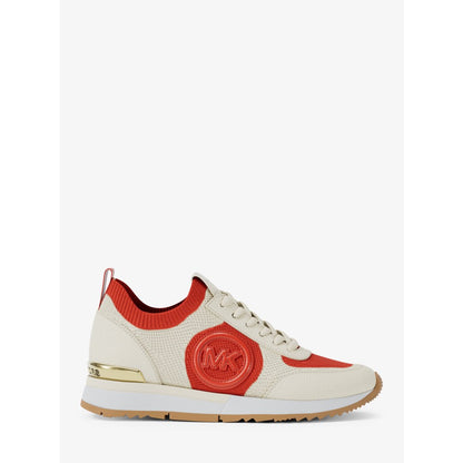 Michael Kors Jenkins Two-Tone Stretch Knit Trainer