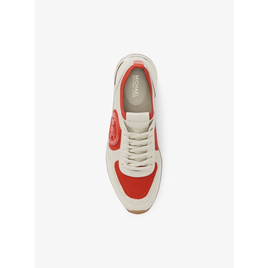 Michael Kors Jenkins Two-Tone Stretch Knit Trainer