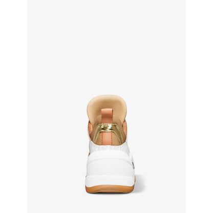 Michael Kors Olympia Mixed-Media Trainer