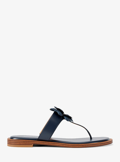 Michael Kors Callie Embellished Signature Logo Trim Thong Sandal
