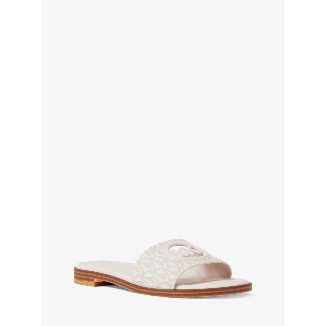 Michael Kors Carissa Signature Logo Slide Sandal