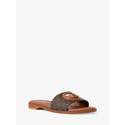 Michael Kors Carissa Signature Logo Slide Sandal