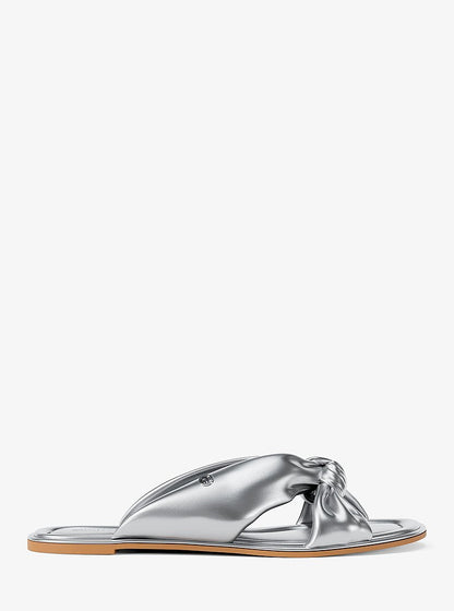 Michael Kors Elena Metallic Slide Sandal