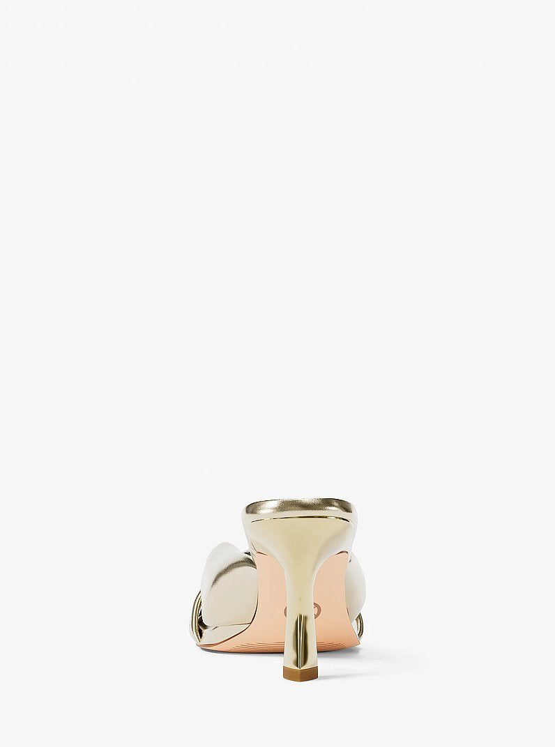 Michael Kors Elena Metallic Sandal PALE GOLD