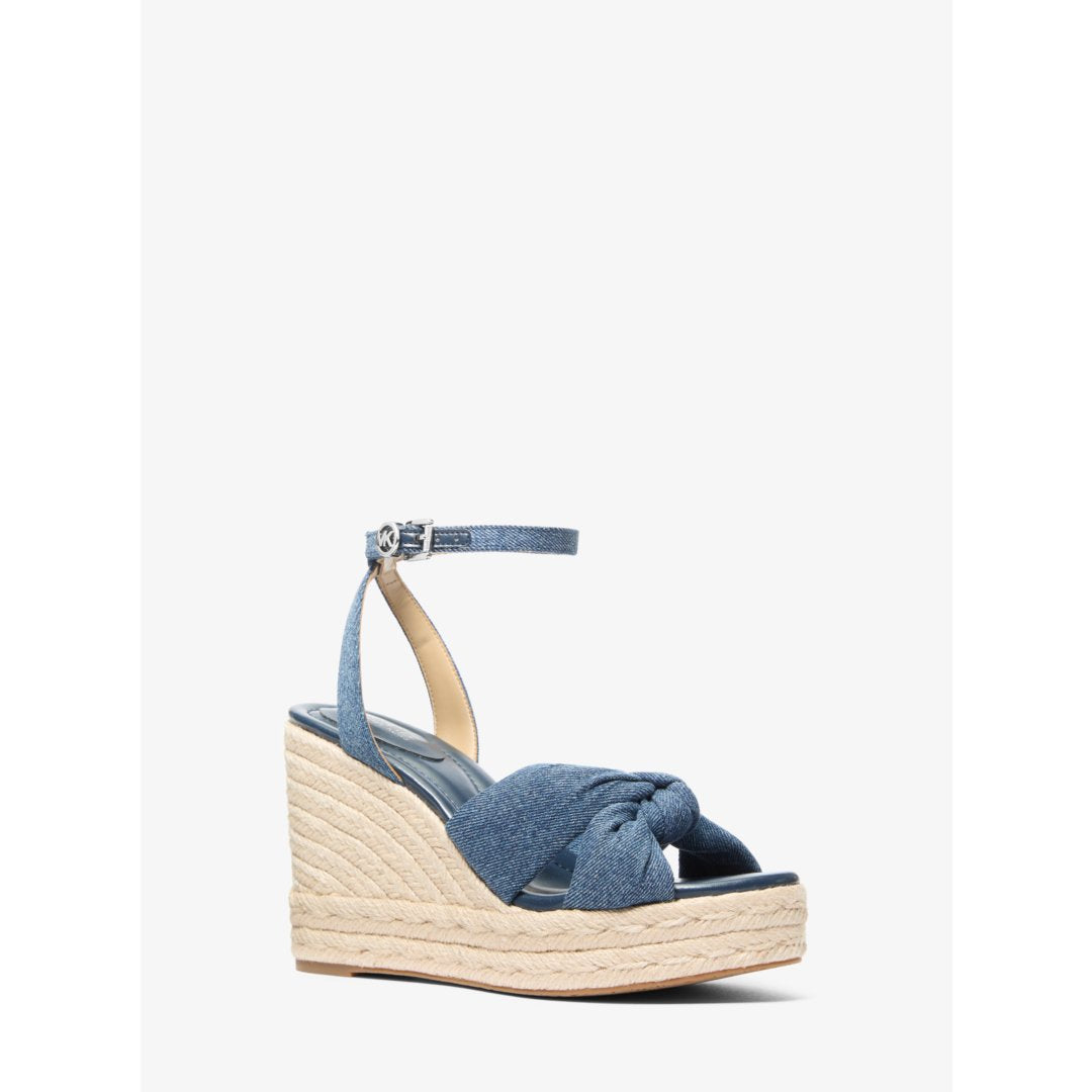 Michael Kors Elena Denim Wedge Sandal