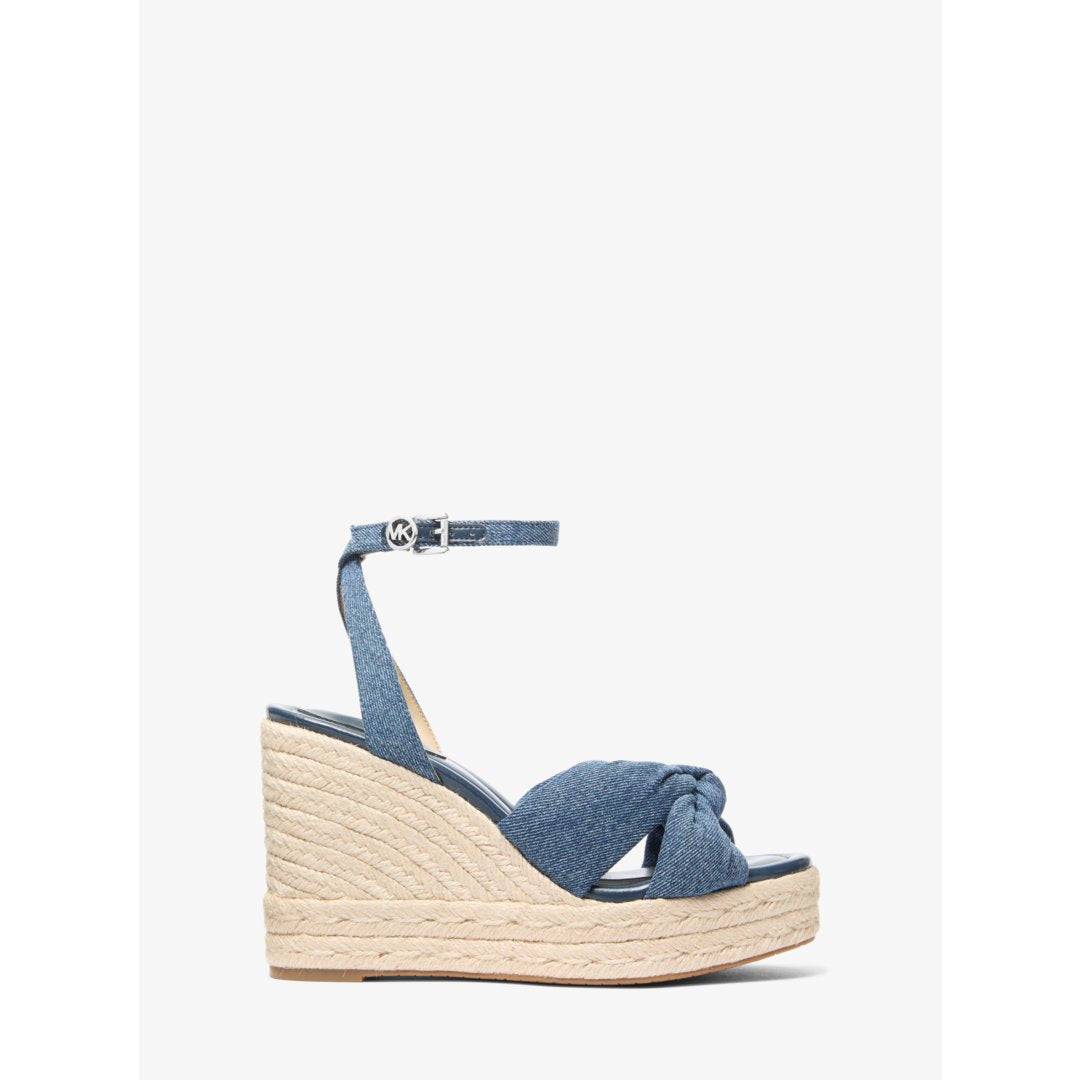 Michael Kors Elena Denim Wedge Sandal