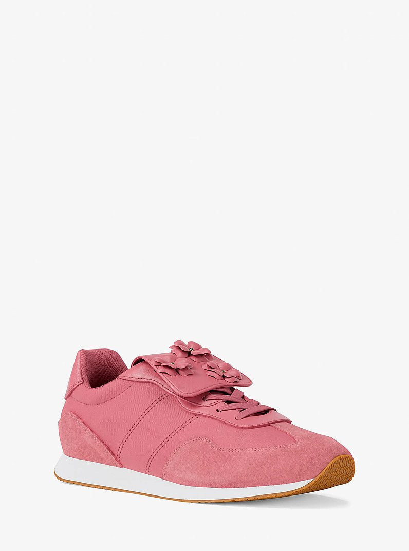Michael Kors Essex Embellished Nylon Trainer
