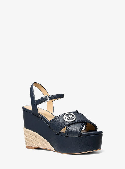 Michael Kors Hannah Platform Sandal NAVY