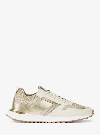 Michael Kors Jesse Metallic Stretch Knit Trainer