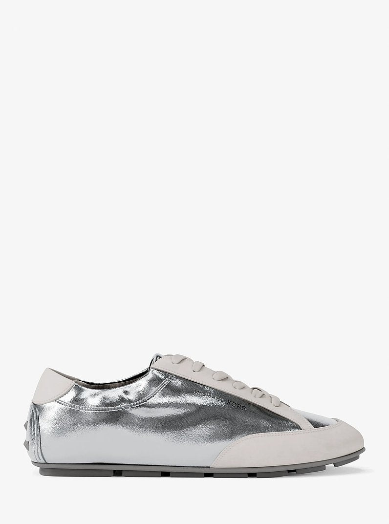 Michael Kors Susie Metallic Leather Trainer