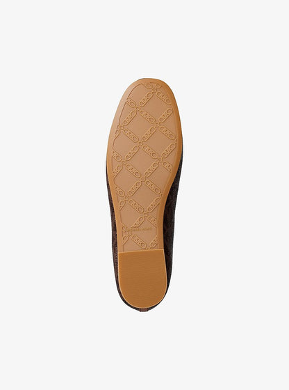 Michael Kors Savannah Signature Logo Ballet Flat BROWN