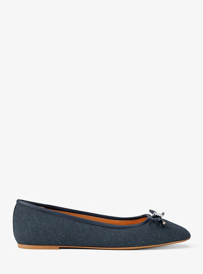 Michael Kors Savannah Denim Ballet Flat DK VT BLUWSH