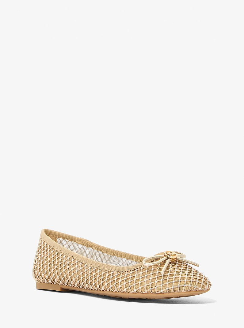 Michael Kors Savannah Embellished Mesh Ballet Flat